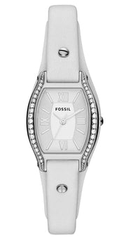  Shop Authentic Fossil Molly White Dial White Leather Strap Watch for Women - ES3288 - Luxxuri