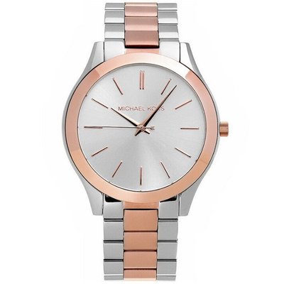  Shop Authentic Michael Kors Slim Runway White Dial Two Tone Watch for Women - MK3204B - Luxxuri