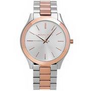  Shop Authentic Michael Kors Slim Runway White Dial Two Tone Watch for Women - MK3204B - Luxxuri