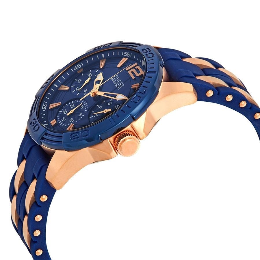  Shop Authentic Guess Oasis Blue Dial Two Tone Steel Strap Watch for Men - W0366G6 - Luxxuri