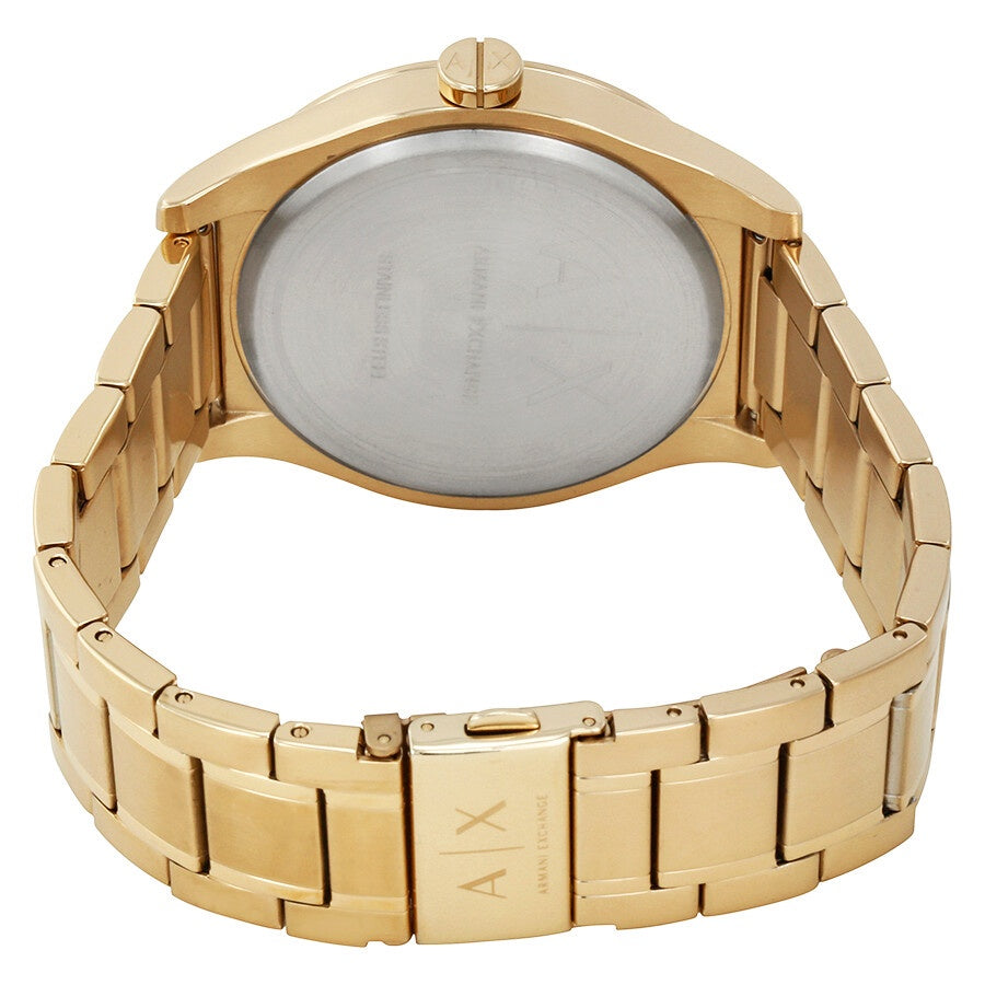  Shop Authentic Armani Exchange Nico Analog Black Dial Gold Steel Strap Watch For Men - AX2328 - Luxxuri
