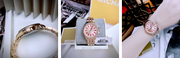  Shop Authentic Michael Kors Mini Pilot Quartz Gold Dial Gold Steel Strap Watch For Women - MK7367 - Luxxuri
