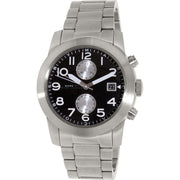  Shop Authentic Marc Jacobs Larry Chronograph Black Dial Silver Steel Strap Watch for Men - MBM5050 - Luxxuri
