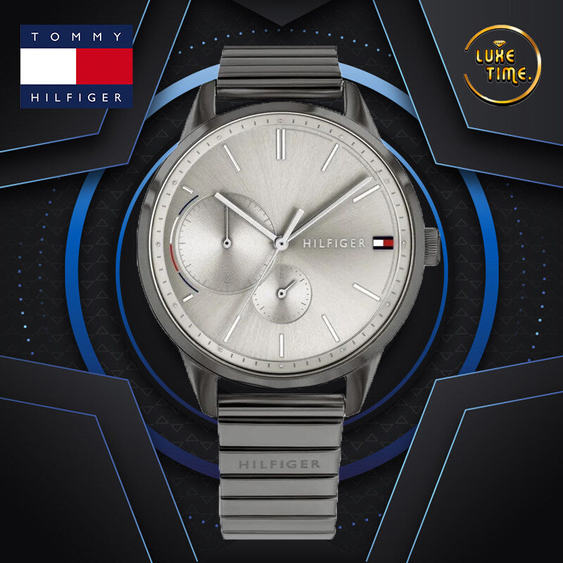  Shop Authentic Tommy Hilfiger Quartz Silver Dial Grey Steel Strap Watch for Women - 1782062 - Luxxuri