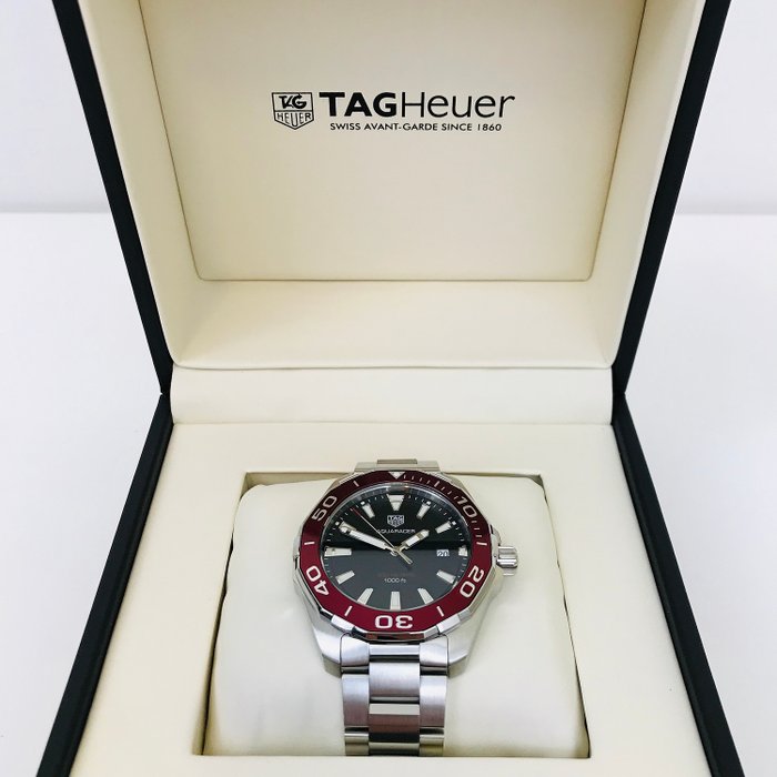  Shop Authentic Tag Heuer Aquaracer Black Dial Silver Steel Strap Watch for Men - WAY101B.BA0746 - Luxxuri