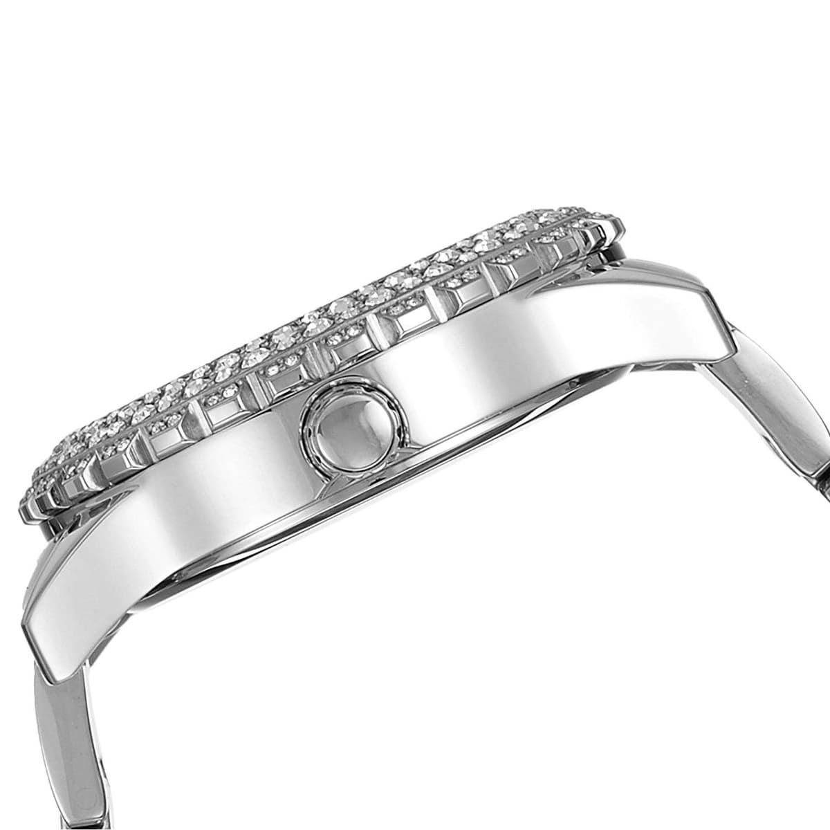  Shop Authentic Guess Dazzler Diamonds Silver Dial Silver Steel Strap Watch for Women - W0335L1 - Luxxuri