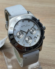  Shop Authentic Marc Jacobs Blade White Dial White Leather Strap Watch for Women - MBM1187 - Luxxuri