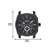  Shop Authentic Fossil Machine Chronograph Black Dial Black Steel Strap Watch for Men - FS4552 - Luxxuri