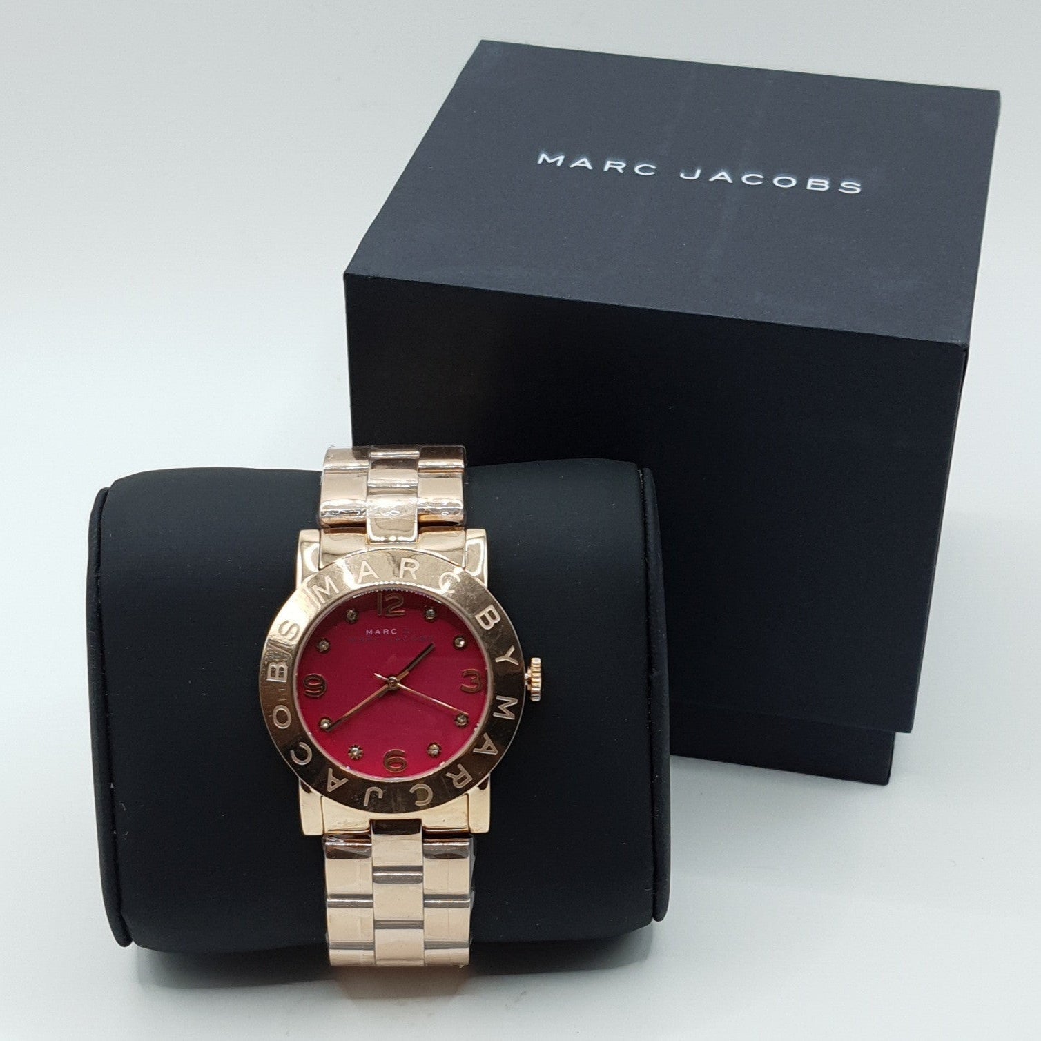  Shop Authentic Marc Jacobs Amy Purple Dial Rose Gold Steel Strap Watch for Women - MBM8618 - Luxxuri
