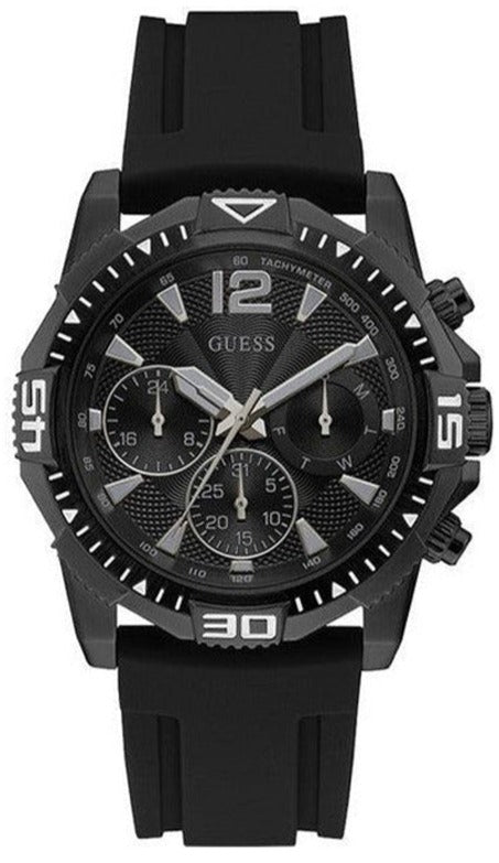  Shop Authentic Guess Commander Black Dial Black Rubber Strap Watch for Men - GW0211G3 - Luxxuri