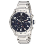  Shop Authentic Tommy Hilfiger Trent Chronograph Blue Dial Silver Steel Strap Watch for Men - 1791053 - Luxxuri