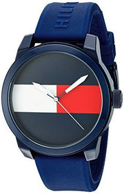  Shop Authentic Tommy Hilfiger Denim Quartz Blue Dial Blue Rubber Strap Watch for Men - 1791322 - Luxxuri
