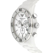  Shop Authentic Emporio Armani Ceramic Chronograph White Dial White Ceramic Strap Watch For Men - AR1424 - Luxxuri