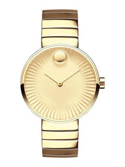  Shop Authentic Movado Edge Gold Dial Gold Steel Strap Watch for Women - 3680014 - Luxxuri