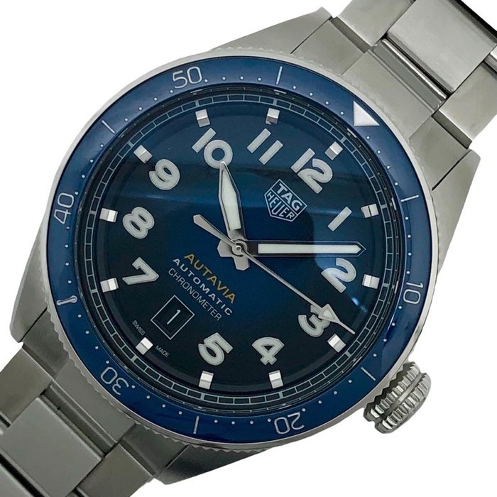  Shop Authentic Tag Heuer Autavia Blue Dial Watch for Men - WBE5116.EB0173 - Luxxuri