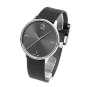  Shop Authentic Calvin Klein Accent Black Dial Black Leather Strap Watch for Men - K2Y2X1C3 - Luxxuri