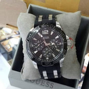  Shop Authentic Guess Oasis Black Dial Black Rubber Strap Watch for Men - W0366G1 - Luxxuri