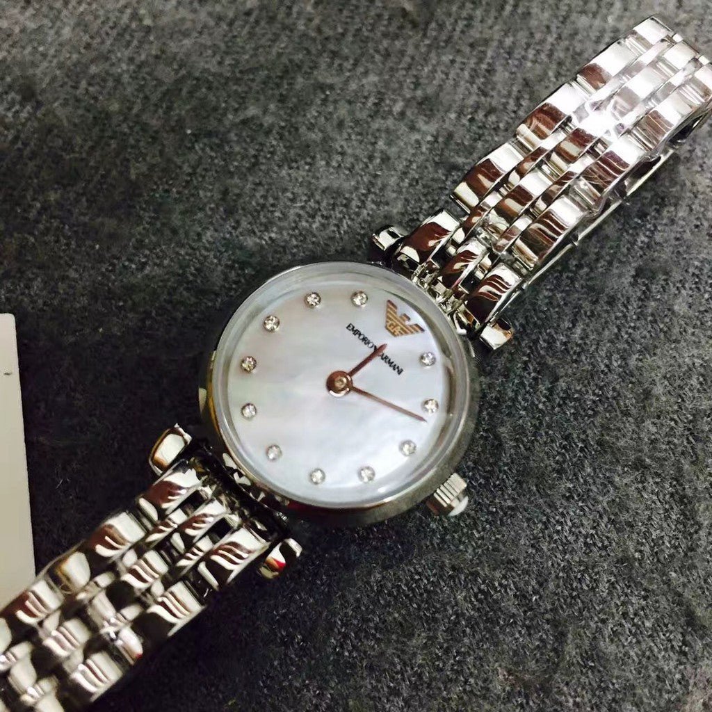  Shop Authentic Emporio Armani Gianni Blue Dial Silver Steel Strap Watch For Women - AR1961 - Luxxuri