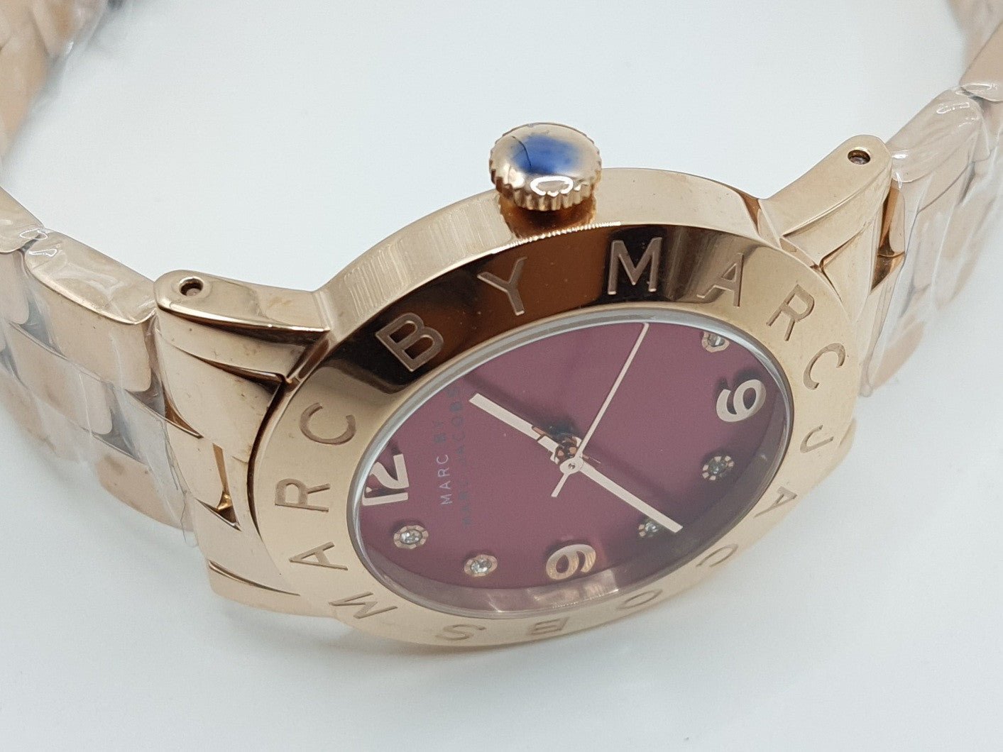  Shop Authentic Marc Jacobs Amy Purple Dial Rose Gold Steel Strap Watch for Women - MBM8618 - Luxxuri