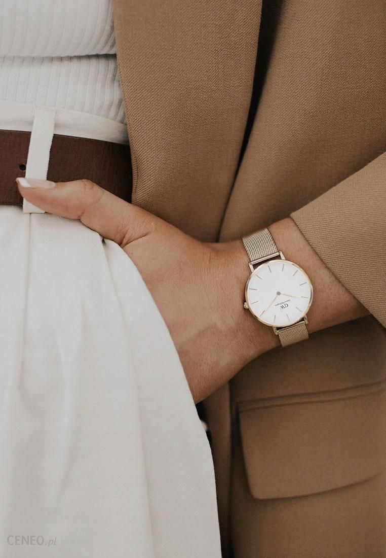  Shop Authentic Daniel Wellington Classic Petite Evergold White Dial Gold Mesh Bracelet Watch For Women - DW00100350 - Luxxuri