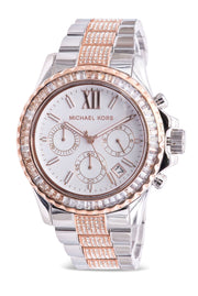  Shop Authentic Michael Kors Whitney Chronograph Silver Dial Two Tone Steel Strap Watch For Women - MK7225 - Luxxuri