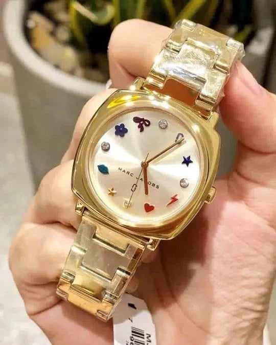  Shop Authentic Marc Jacobs Mandy Gold Dial Gold Steel Strap Watch for Women - MJ3549 - Luxxuri
