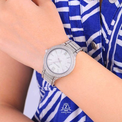  Shop Authentic Michael Kors Kerry Crystal Pave Silver Dial Silver Steel Strap Watch For Women - MK3359 - Luxxuri