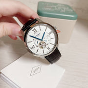  Shop Authentic Fossil Townsman Automatic Chronograph White Dial Blue Leather Strap Watch for Men - ME3167 - Luxxuri