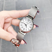  Shop Authentic Guess Soho Silver DIal Stainless Steel Mesh Bracelet Watch For Women - W0638L1 - Luxxuri