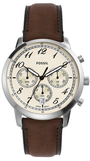  Shop Authentic Fossil Neutra Chronograph White Dial Brown Leather Strap Watch for Men - FS6022 - Luxxuri
