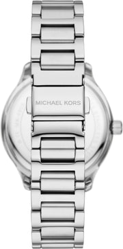  Shop Authentic Michael Kors Sage Three-Hand White Dial Silver Steel Strap Watch for Women - MK4807 - Luxxuri