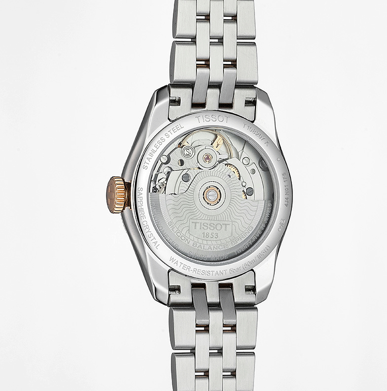  Shop Authentic Tissot Ballade Powermatic 80 Cosc Mother of Pearl Dial Two Tone Steel Strap Watch For Women - T108.208.22.117.01 - Luxxuri