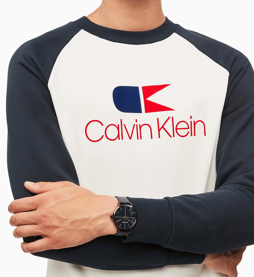  Shop Authentic Calvin Klein Even Blue Dial Blue Leather Strap Watch for Men - K7B214VN - Luxxuri