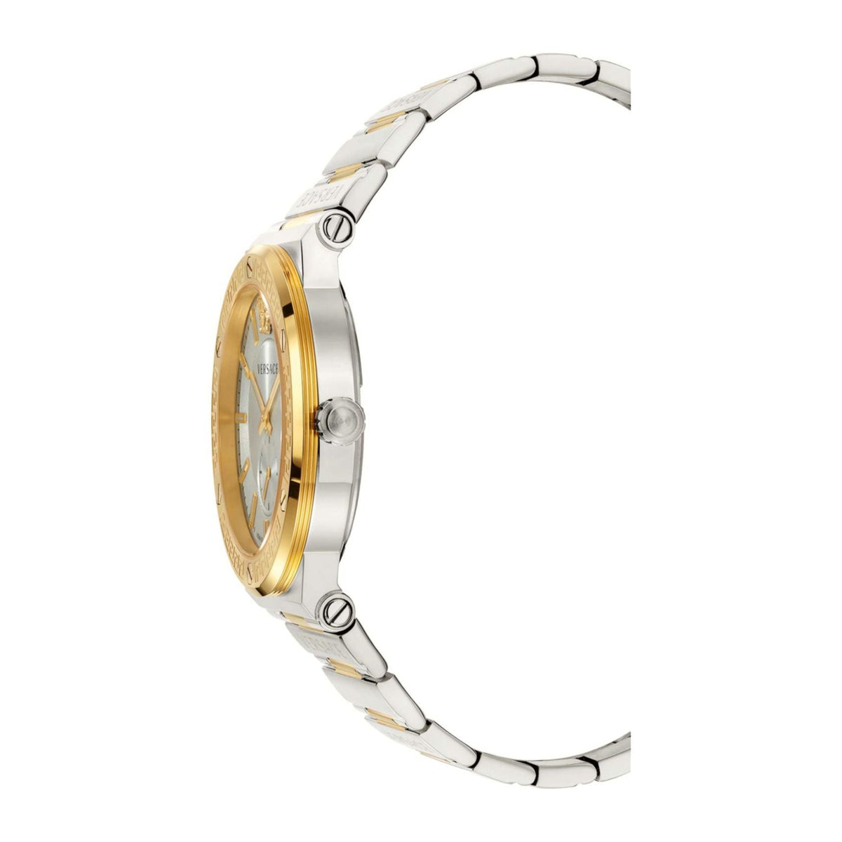  Shop Authentic Versace Greca Silver Dial Two Tone Steel Strap Watch for Men - VEVI00320 - Luxxuri