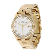  Shop Authentic Marc Jacobs Henry Diamonds White Dial Gold Steel Strap Watch for Women - MBM3045 - Luxxuri