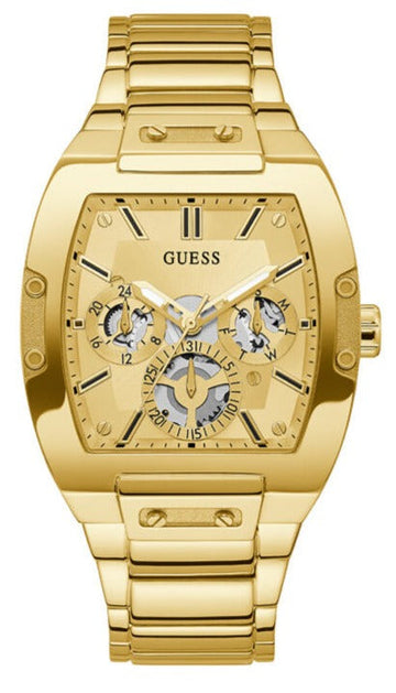  Shop Authentic Guess Phoenix Multi Function Gold Dial Gold Steel Strap Watch for Men - GW0456G2 - Luxxuri