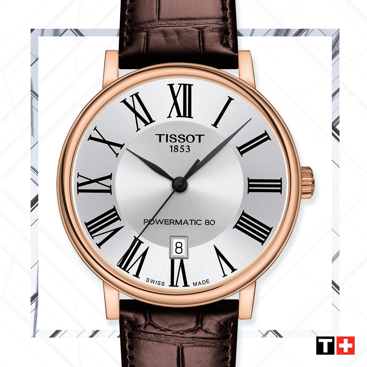  Shop Authentic Tissot Carson Premium Lady Silver Dial Brown Leather Strap Watch For Women - T122.210.36.033.00 - Luxxuri