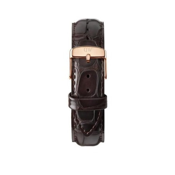  Shop Authentic Daniel Wellington Classic York Black Dial Brown Leather Strap Watch For Men - DW00100128 - Luxxuri