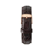  Shop Authentic Daniel Wellington Classic York Black Dial Brown Leather Strap Watch For Men - DW00100128 - Luxxuri