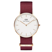  Shop Authentic Daniel Wellington Classic Roselyn White Dial Red NATO Strap Watch For Women - DW00100271 - Luxxuri
