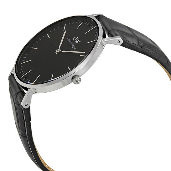  Shop Authentic Daniel Wellington Classic Reading Black Dial Black Leather Strap Watch For Women - DW00100147 - Luxxuri