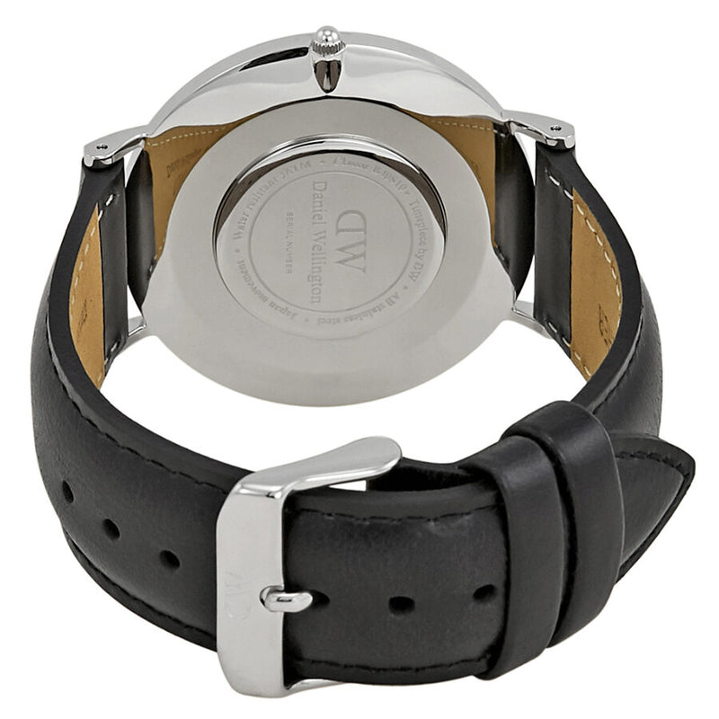  Shop Authentic Daniel Wellington Classic Sheffield Black Dial Black Leather Strap Watch For Men - DW00100133 - Luxxuri