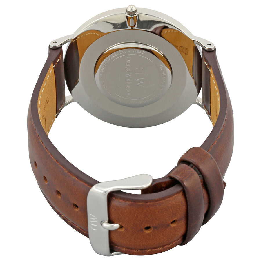  Shop Authentic Daniel Wellington Classic Bristol Black Dial Brown Leather Strap Watch For Men - DW00100131 - Luxxuri