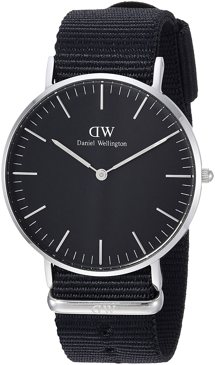  Shop Authentic Daniel Wellington Classic Cornwall Quartz Black Dial Black Nylon Strap Watch For Women - DW00100151 - Luxxuri