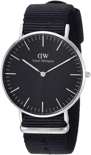  Shop Authentic Daniel Wellington Classic Cornwall Quartz Black Dial Black Nylon Strap Watch For Women - DW00100151 - Luxxuri