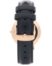  Shop Authentic Daniel Wellington Classic Sheffield Black Dial Black Leather Strap Watch For Women - DW00100139 - Luxxuri
