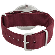  Shop Authentic Daniel Wellington Classic Roselyn Black Dial Maroon Nylon Strap Watch For Women - DW00100274 - Luxxuri