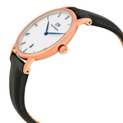  Shop Authentic Daniel Wellington Dapper Sheffield White Dial Black Leather Strap Watch For Men - DW00100092 - Luxxuri