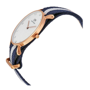  Shop Authentic Daniel Wellington Classy Glasgow White Dial Two Tone Nylon Strap Watch For Women - DW00100078 - Luxxuri