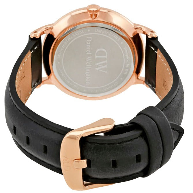  Shop Authentic Daniel Wellington Dapper Sheffield White Dial Black Leather Strap Watch For Men - DW00100092 - Luxxuri